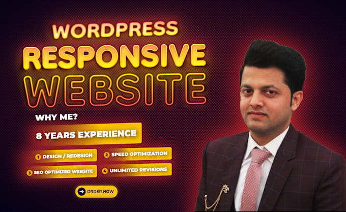 Gig Preview - Make stunning wordpress responsive  website