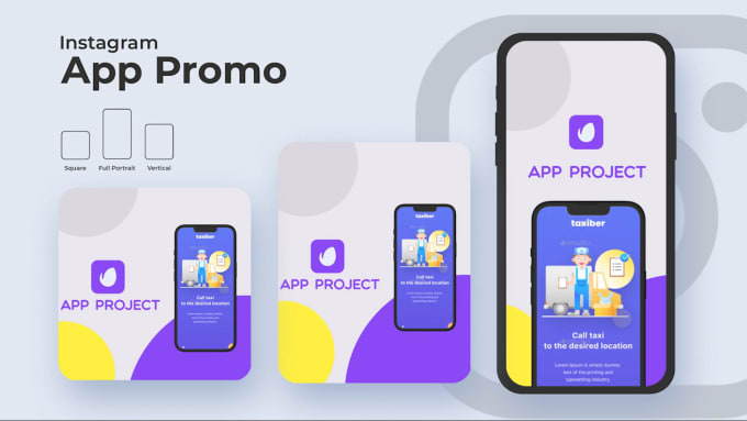 Gig Preview - Create a vertical mobile app promo video for instagram