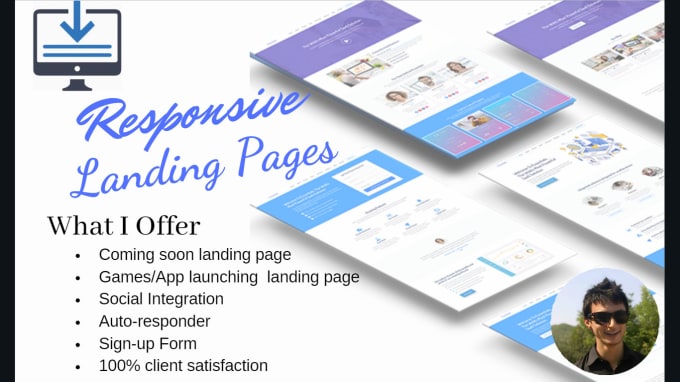 Gig Preview - Design a stunning , responsive wordpress landing page