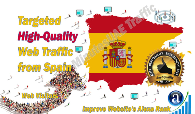 Gig Preview - Send spanish web visitors, geo traffic from spain