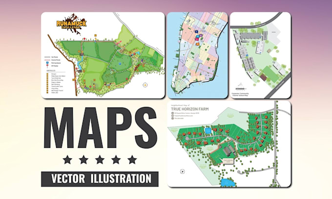 Bestseller - design custom event maps and detailed vector illustrations