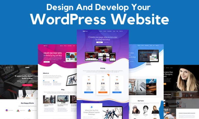 Gig Preview - Design and develop your wordpress website