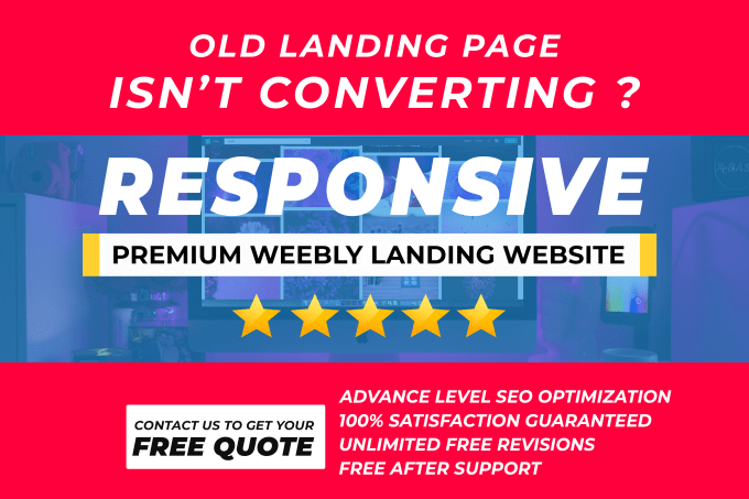 Gig Preview - Design a landing page weebly website in 24hrs