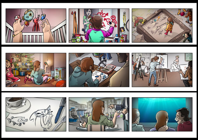 Gig Preview - Create an outstanding storyboard and illustration in 24hours