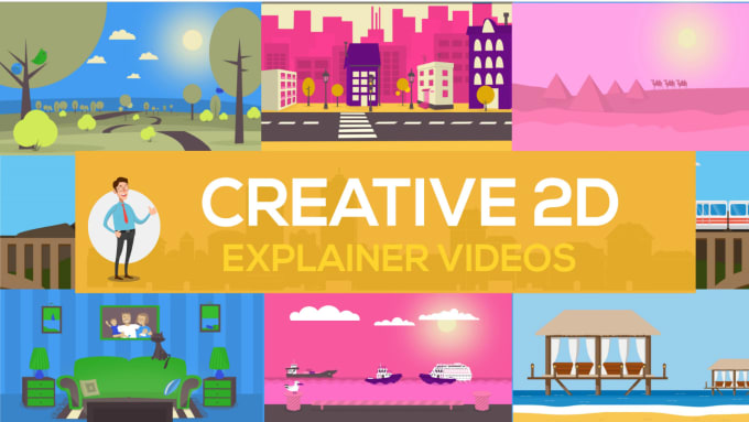 Gig Preview - Create a custom 2d animation or explainer video