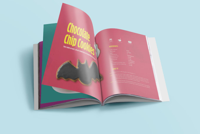 Gig Preview - Design cookbook or recipes book