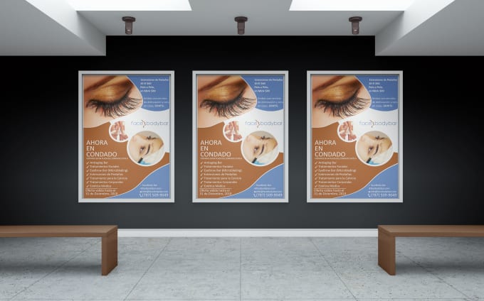 Gig Preview - Design skincare, beauty and spa cosmetic flyer for you