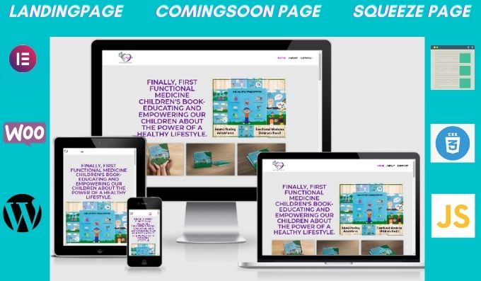 Gig Preview - Be your landing page, squeeze page, or web page developer