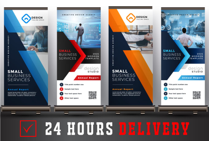 Gig Preview - Design stunting roller banner advertising within 24 hrs