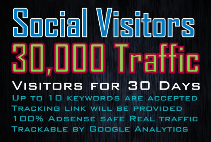 Gig Preview - Drive unlimited social media traffic up to 1 million