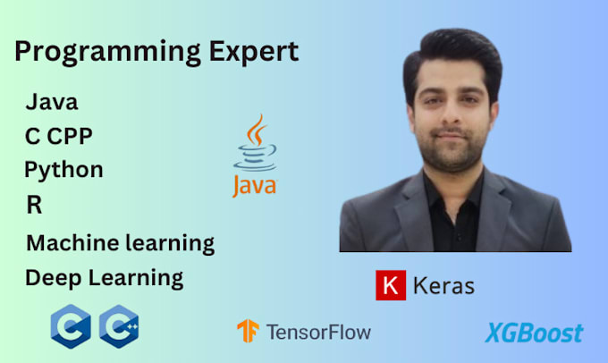 Gig Preview - Do java, c, cpp, python, r programming machine, deep learning projects, tasks