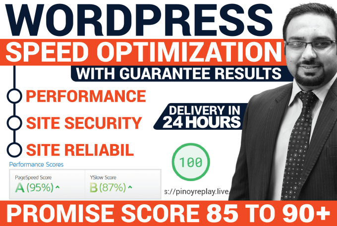 Gig Preview - Speed up wordpress site to optimize gtmetrix, pagespeed score