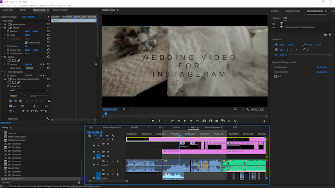 Gig Preview - Edit wedding video for social media