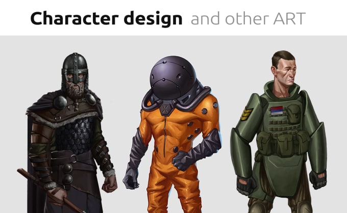 Character Design Services By Character Designers Fiverr - create 3d clothes or armor models for your roblox game by maximgeld