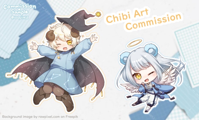 Gig Preview - Draw cute chibi for you