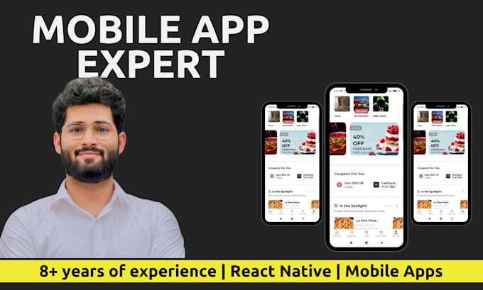 Gig Preview - Do mobile app development with react native