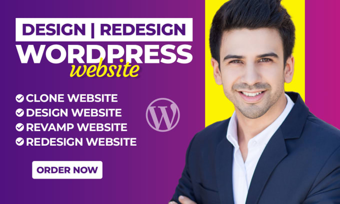 Gig Preview - Redesign wordpress website, clone wordpress website, custom design