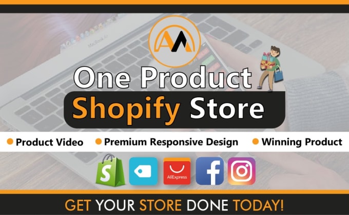 Gig Preview - Craft one product shopify dropshipping store