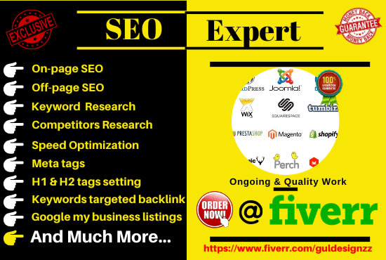 Gig Preview - Do SEO  on page and off page to rank higher