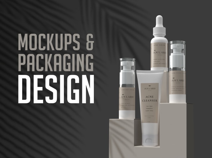 Gig Preview - Design a professional packaging and mockup design of your product