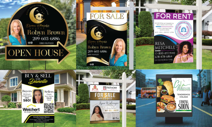 Gig Preview - Do real estate yard sign, banner, bill board, signage, logo