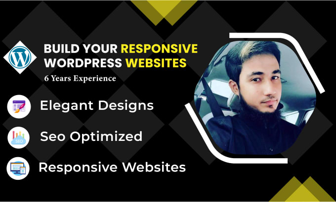 Gig Preview - Our agency will develop or redesign your wordpress website