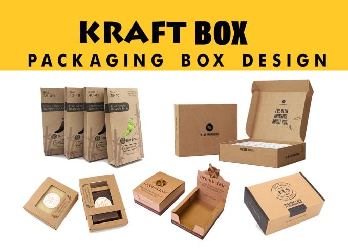 Gig Preview - Design kraft box, custom product packaging, amazon box