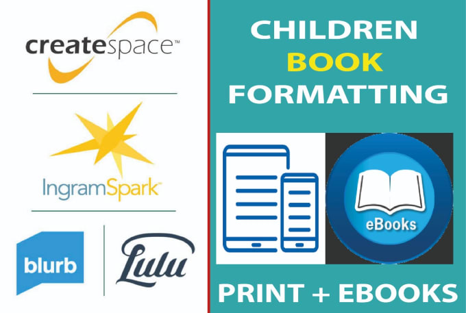 Gig Preview - Do childrens book formatting in indesign for kdp, ingram, or any printer