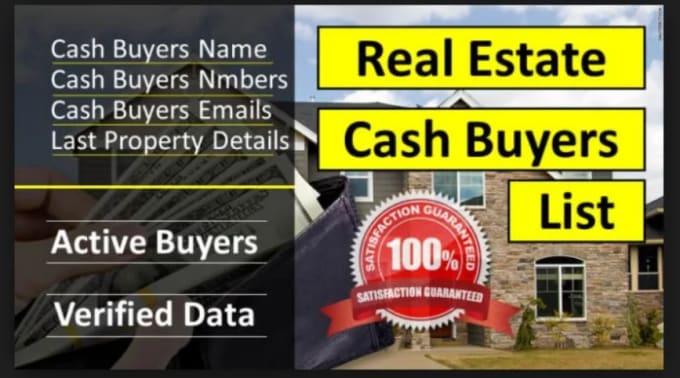 Gig Preview - Provide real estate cash buyer leads