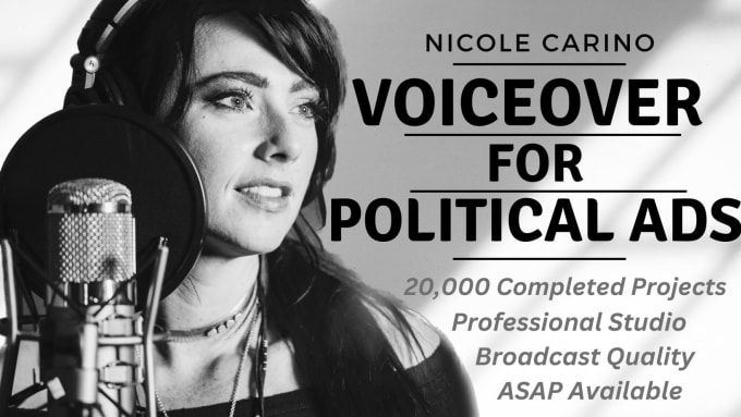 Gig Preview - Record a voiceover for your political ad