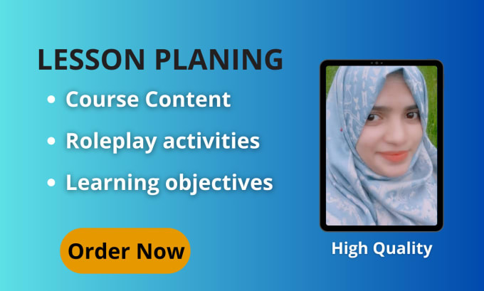 Gig Preview - Professionally create your lesson plans