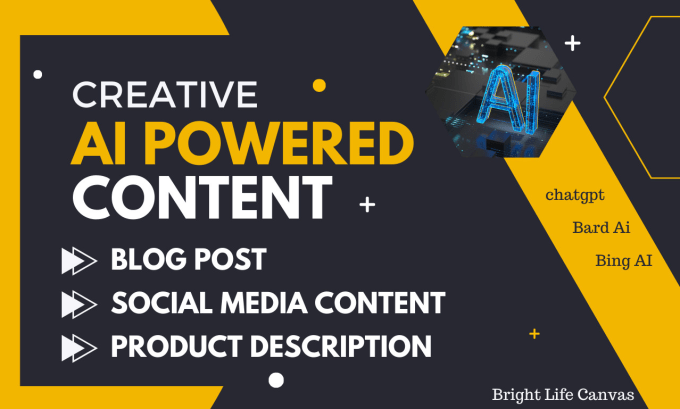 Gig Preview - Generate ai powered content for blog posts, social media