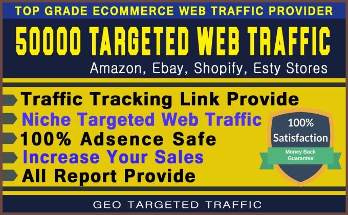 Bestseller - send niche targeted web traffic to your amazon, ebay, shopify stores