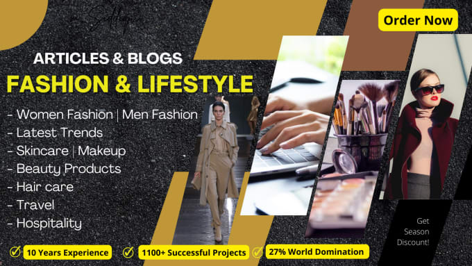 Gig Preview - Write SEO fashion, beauty, and lifestyle blogs