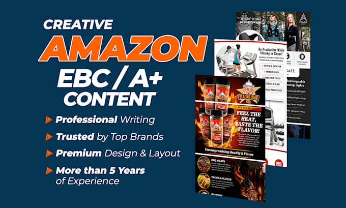 Gig Preview - Design amazon a plus content ebc images for products