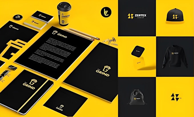 Gig Preview - Design your logo with a complete brand identity kit