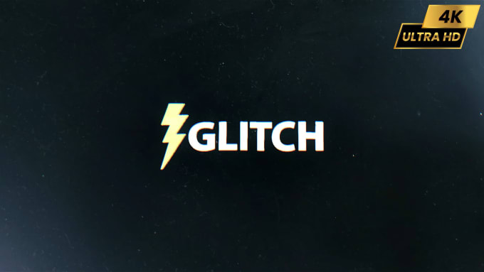 Gig Preview - Do glitch youtube gaming animated logo intro video animation