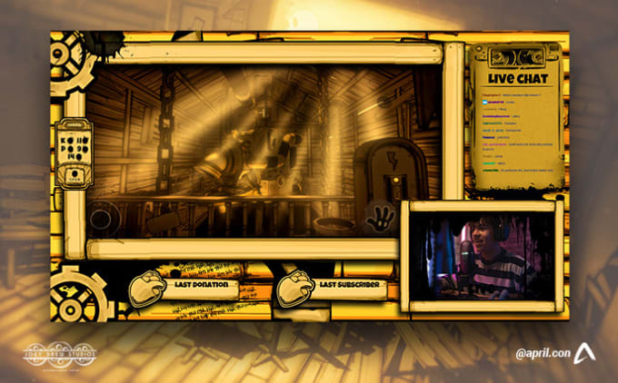 Bestseller - design creepy horror genre overlay for live streaming