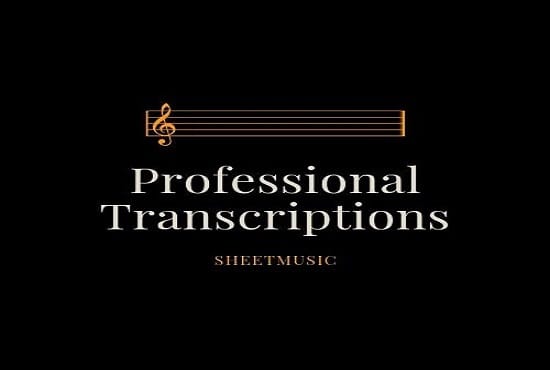 Bestseller - write sheet music of any song you want or need