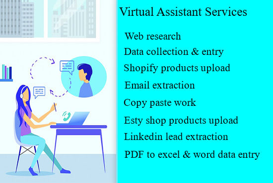 Bestseller - be your virtual assistant for web research data entry