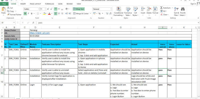 Gig Preview - Test your application and provide reports with screenshot