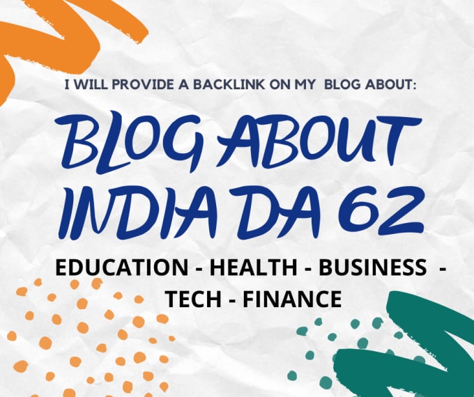 Gig Preview - Provide a backlink on my india blog da 62