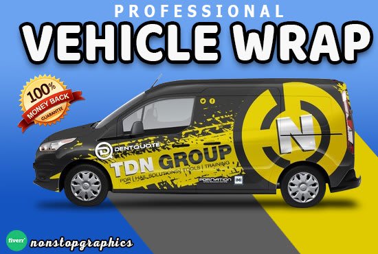 Gig Preview - Do professional car,van, and vehicle wrap design in 24 hours