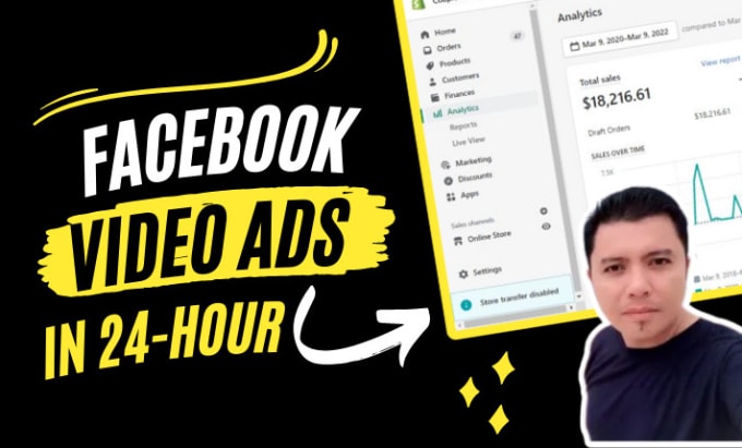 Gig Preview - Create shopify facebook video ads for dropshipping products