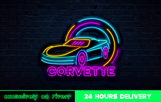 Gig Preview - Create an awesome 3d neon logo for you