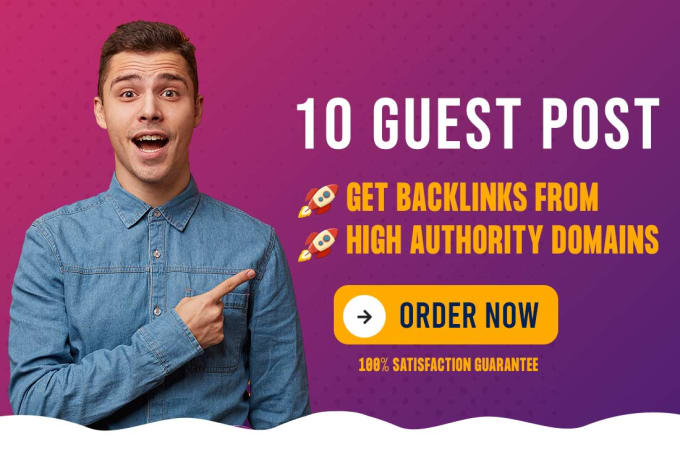 Bestseller - publish 10 guest posts on high da sites high da backlinks