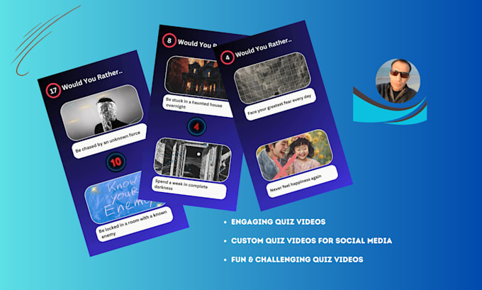 Gig Preview - Create video quiz for social media