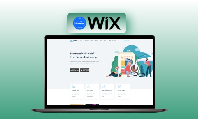 Gig Preview - Design and develop a dynamic wix website wix design