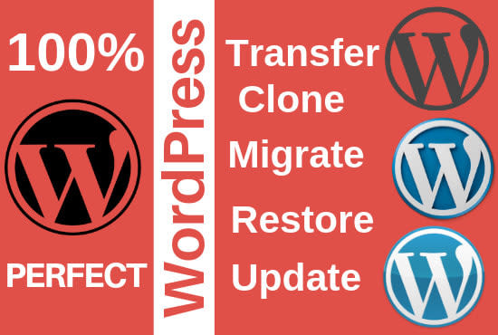 Gig Preview - Move,transfer or migrate your wordpress site to new domain or server with in 2hr