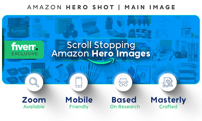 Gig Preview - Do scroll stopping  hero image for amazon